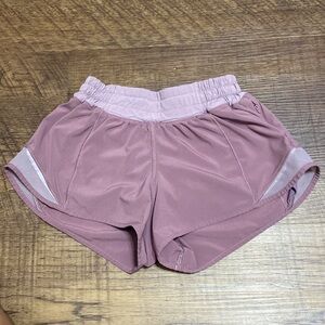 Pink Lululemon Hotty Hot Shorts